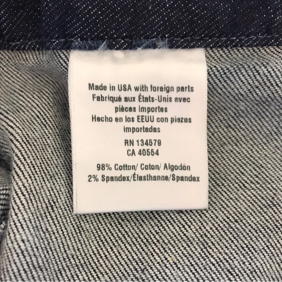 Sundry Military Pocket Pants in Dark Wash Women Size 30 Button Fly Relaxed Fit - Picture 12 of 15